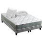 Voir la diapositive 1 : IDLITERIE Ensemble matelas Ressort 7 zones HYGGE + Sommier + couette + oreillers Fabriqué en France