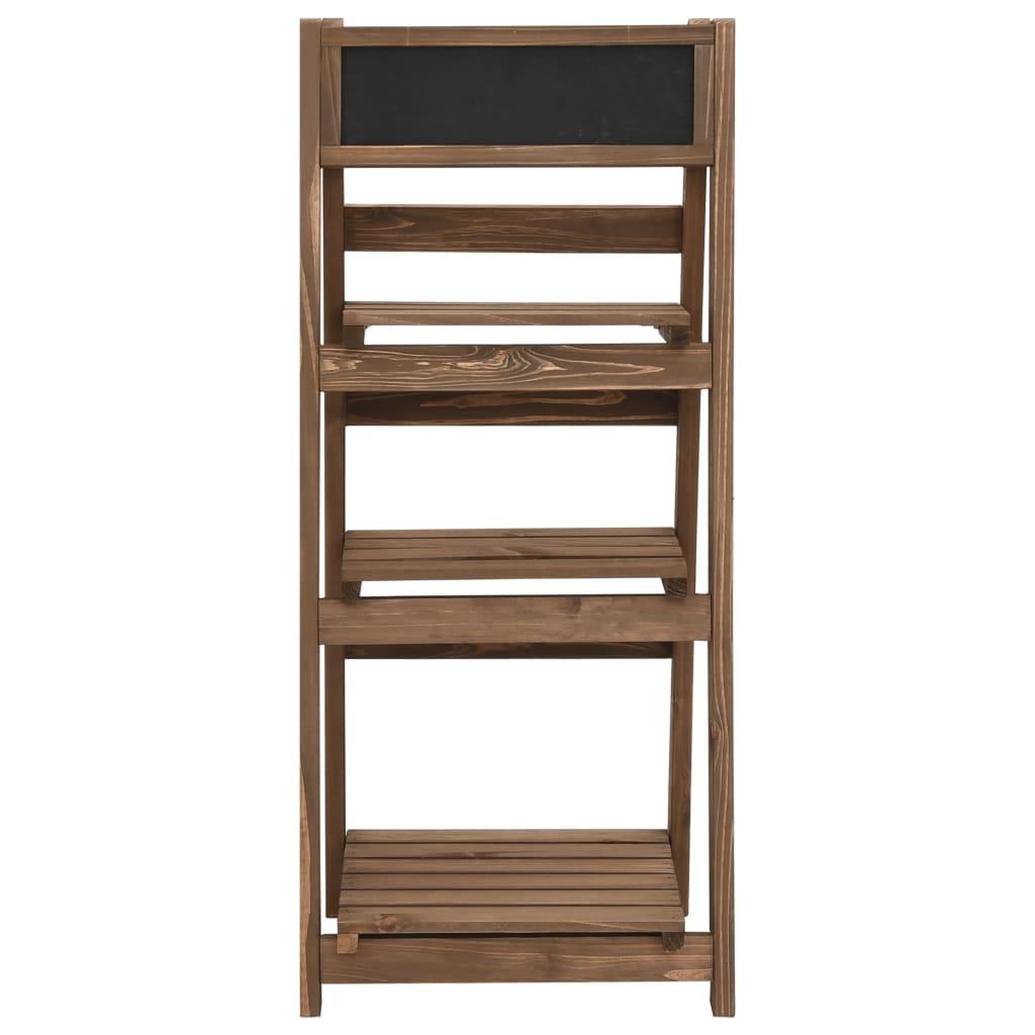 Voir la diapositive 2 : VIDAXL Support a plantes a 3 niveaux avec tableau noir 40x30x90 cm pin