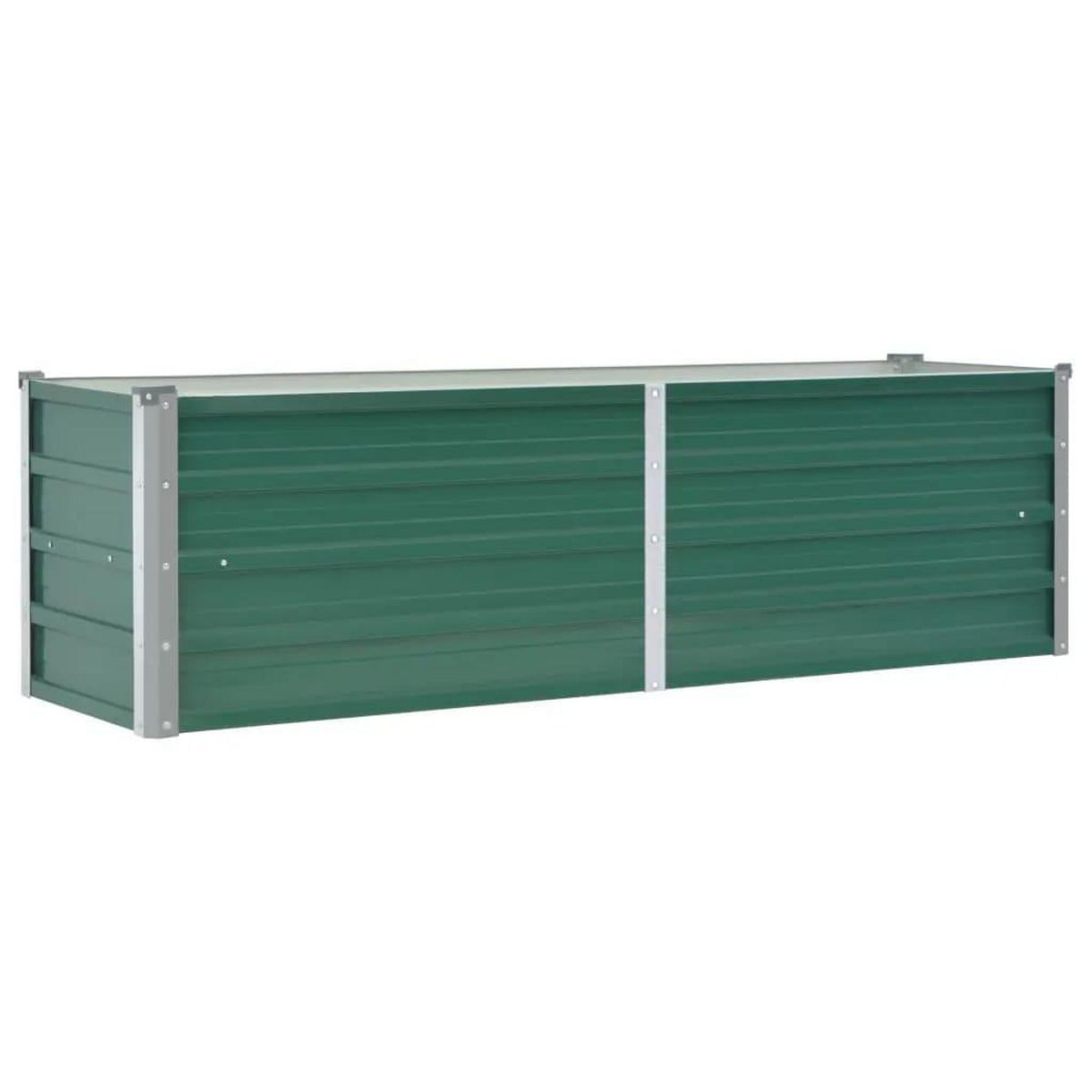 VIDAXL Lit sureleve de jardin Acier galvanise 160x40x45 cm Vert