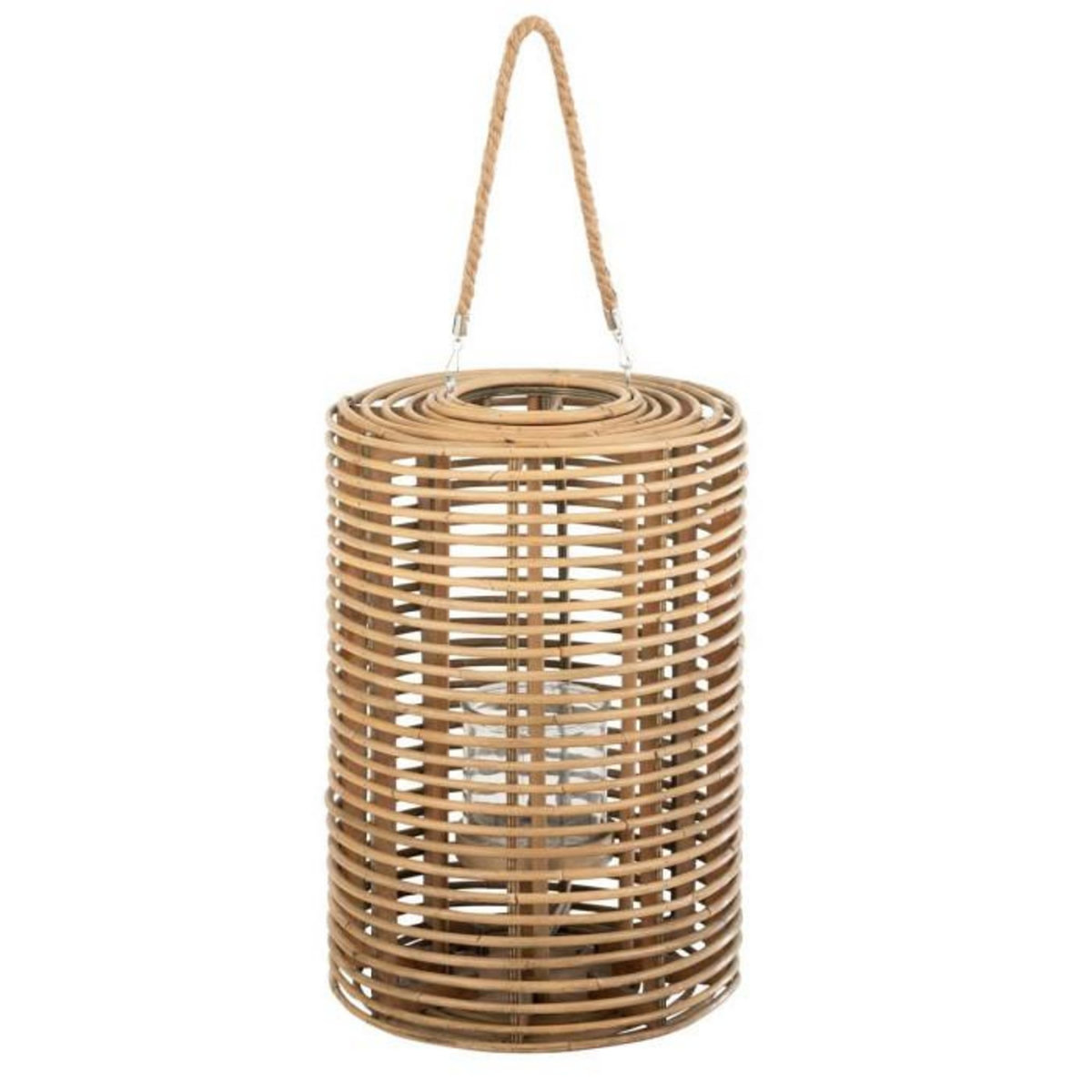 Paris Prix Lanterne Ronde  Longue Rotin  50cm Naturel