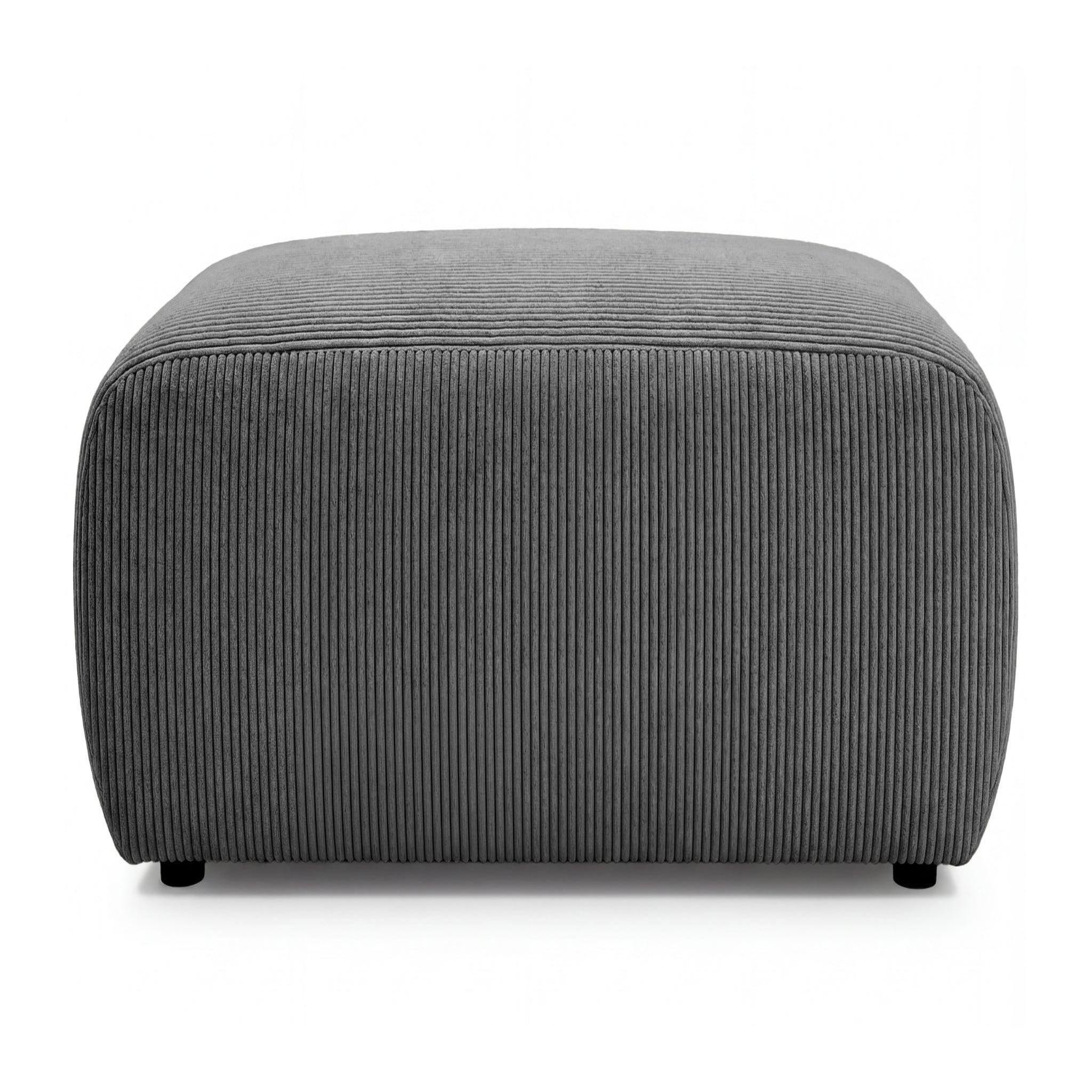 Voir la diapositive 1 : CASANOVA PARIS Sacha - pouf en velours côtelé 105x57x40