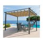Voir la diapositive 2 : Ozalide Pergola 3 x 3 m 4 pieds avec toile oregon