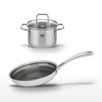 ELO Lot Poêle 28 cm et Faitout 16 cm Elo Relief Evolution