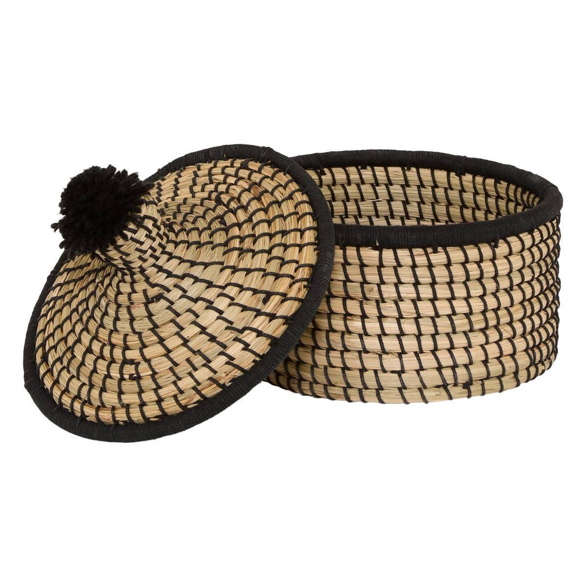 Voir la diapositive 4 : ATMOSPHERA Lot de 3 Paniers de Rangement  Nyero  44cm Beige