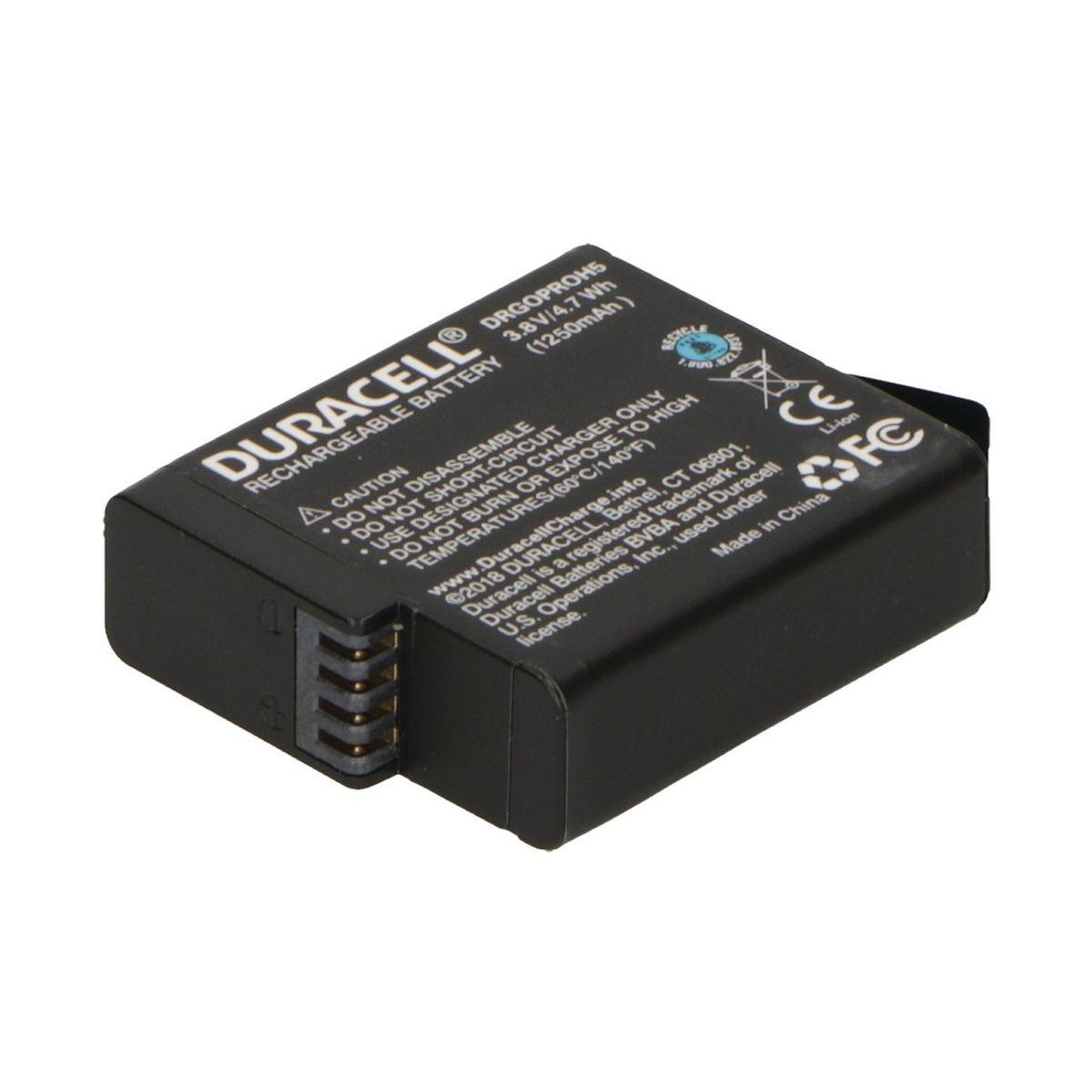 Voir la diapositive 2 : Duracell Batterie caméra sport pour Gopro Hero5 / Hero6 / Hero7 / Hero8