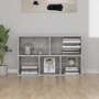 Voir la diapositive 3 : VIDAXL Bibliotheque/Buffet sonoma gris 50x25x80 cm bois d'ingenierie