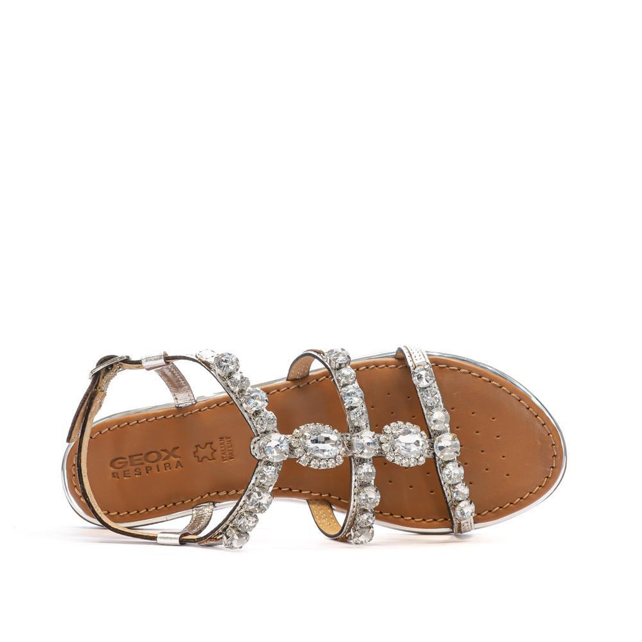 Voir la diapositive 4 : GEOX Sandales Argenté Femme Geox Sozy Plus