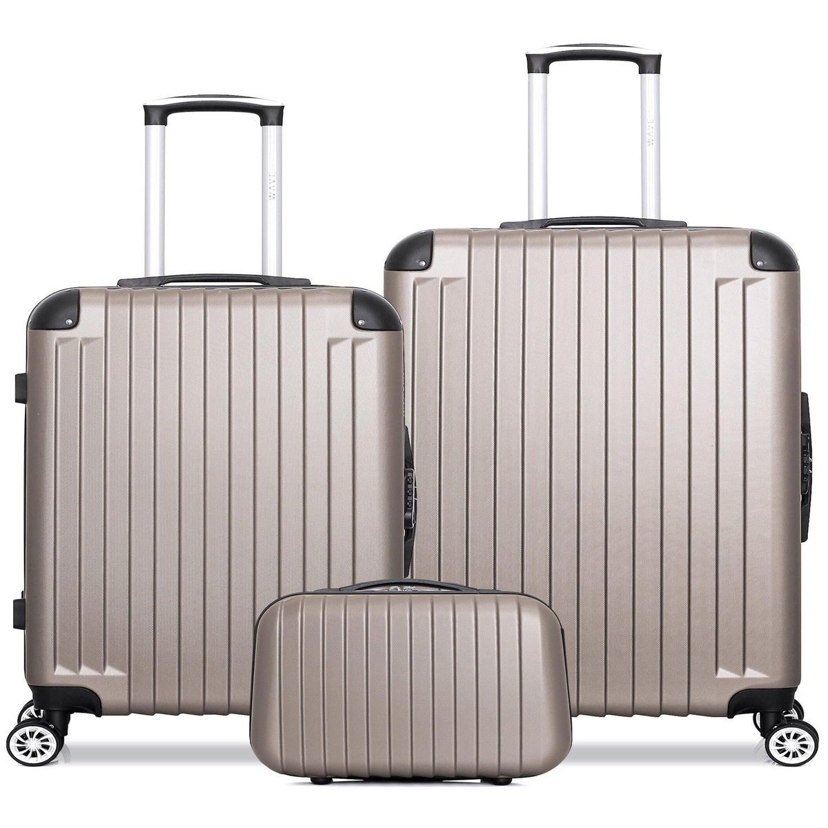 WAVE PARIS WAVE PARIS - Lot de 3 - Valise grand format, valise weekend et vanity TAGE