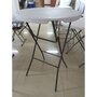 Table haute de bar pliante 110x80cm résine blanc INNOVA