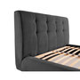 Voir la diapositive 4 : LISA DESIGN Onyx - lit coffre - 180x200 cm - en velours côtelé - sommier inclus