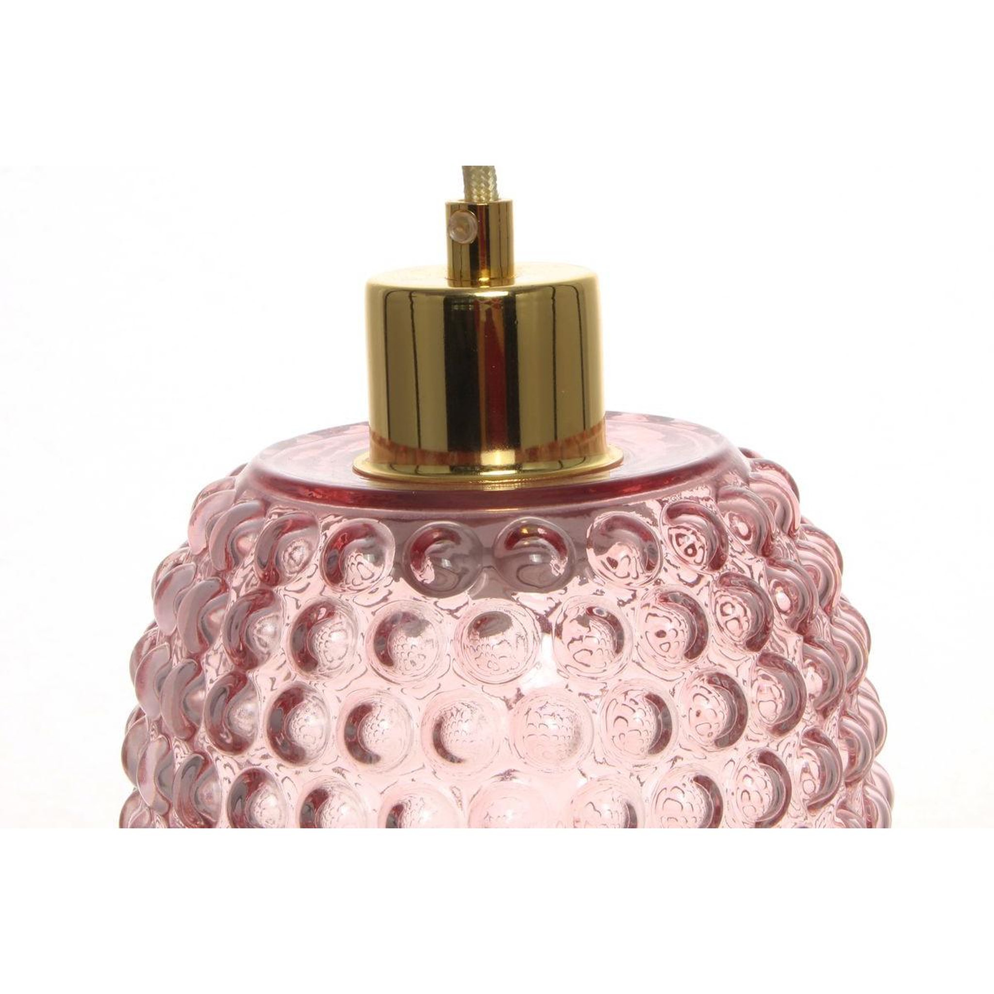 Voir la diapositive 3 : Paris Prix Lampe suspension en verre  irina  34cm rose