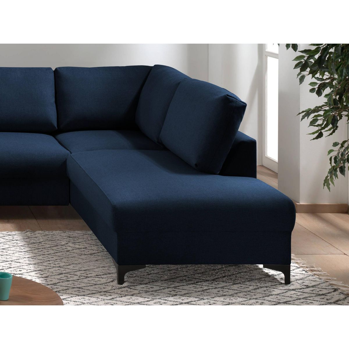 LISA DESIGN Tala - canapé d'angle droit - convertible - 5 places - en tissu