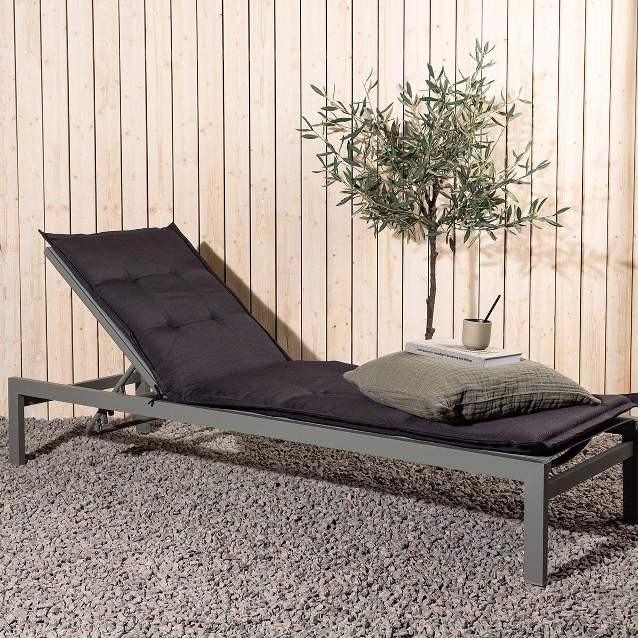 Voir la diapositive 6 : Paris Prix Coussin de chaise longue  hanna  193cm gris foncé