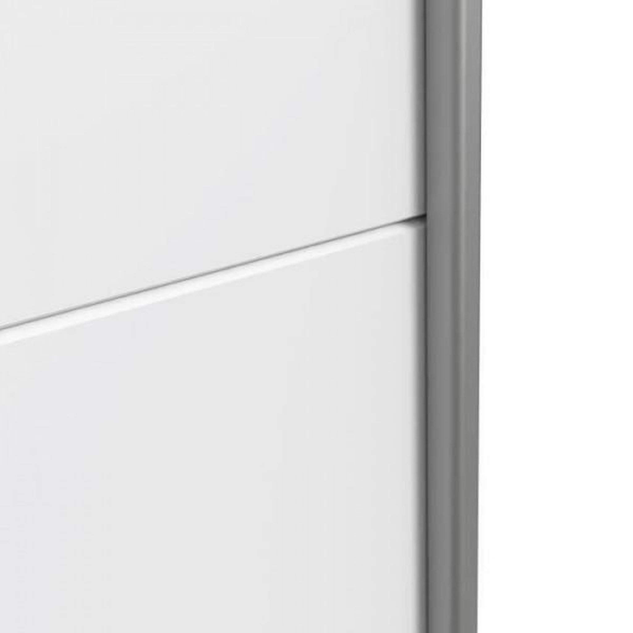 Voir la diapositive 6 : MARKET24 Armoire 2 portes coulissantes - Panneaux de particules - Blanc - L 170,3 x P 61,2 x H 190,5 cm - ULOS