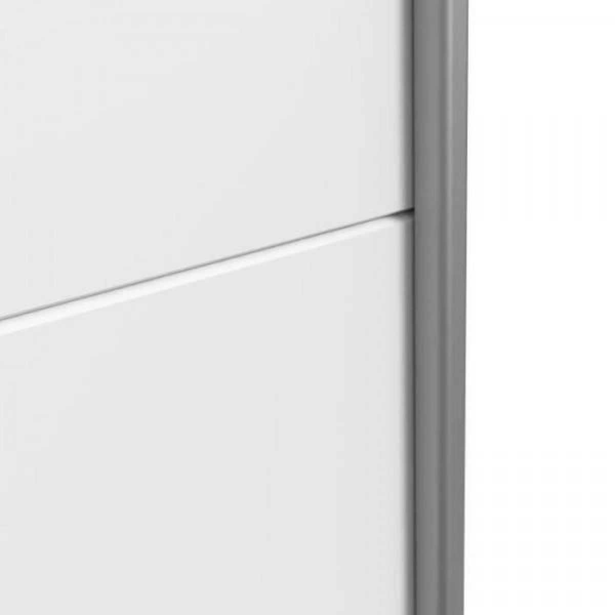 MARKET24 Armoire 2 portes coulissantes - Panneaux de particules - Blanc - L 170,3 x P 61,2 x H 190,5 cm - ULOS