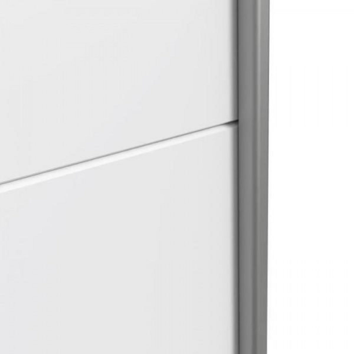 MARKET24 Armoire 2 portes coulissantes - Panneaux de particules - Blanc - L 170,3 x P 61,2 x H 190,5 cm - ULOS