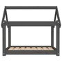 Voir la diapositive 5 : VIDAXL Lit pour chien Gris 81x60x70 cm Bois de pin solide