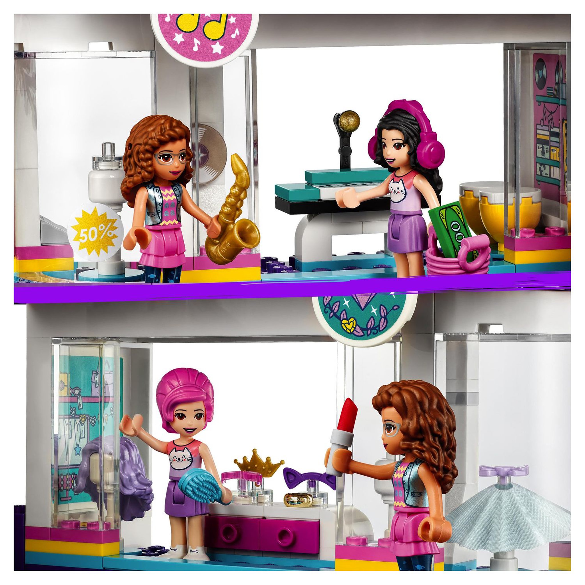 Voir la diapositive 5 : LEGO Friends 41450 - Le centre commercial de Heartlake City