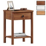 IDIMEX Table de chevet APOANA avec tiroir – En pin massif. Coloris disponibles : Blanc, Marron