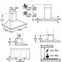 Voir la diapositive 3 : ELECTROLUX Hotte décorative murale 90cm 603m3/h noir - eff90462ok