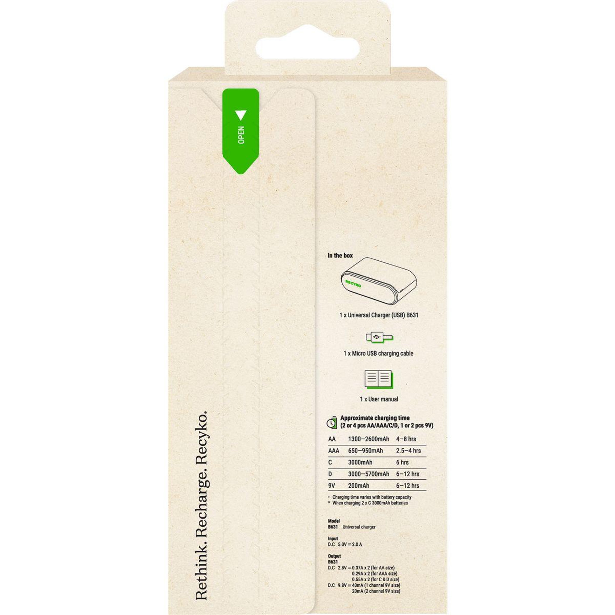 Voir la diapositive 4 : GP BATTERIES Chargeur secteur universel usb - b631