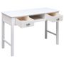 Voir la diapositive 3 : VIDAXL Bureau Blanc 110 x 45 x 76 cm Bois