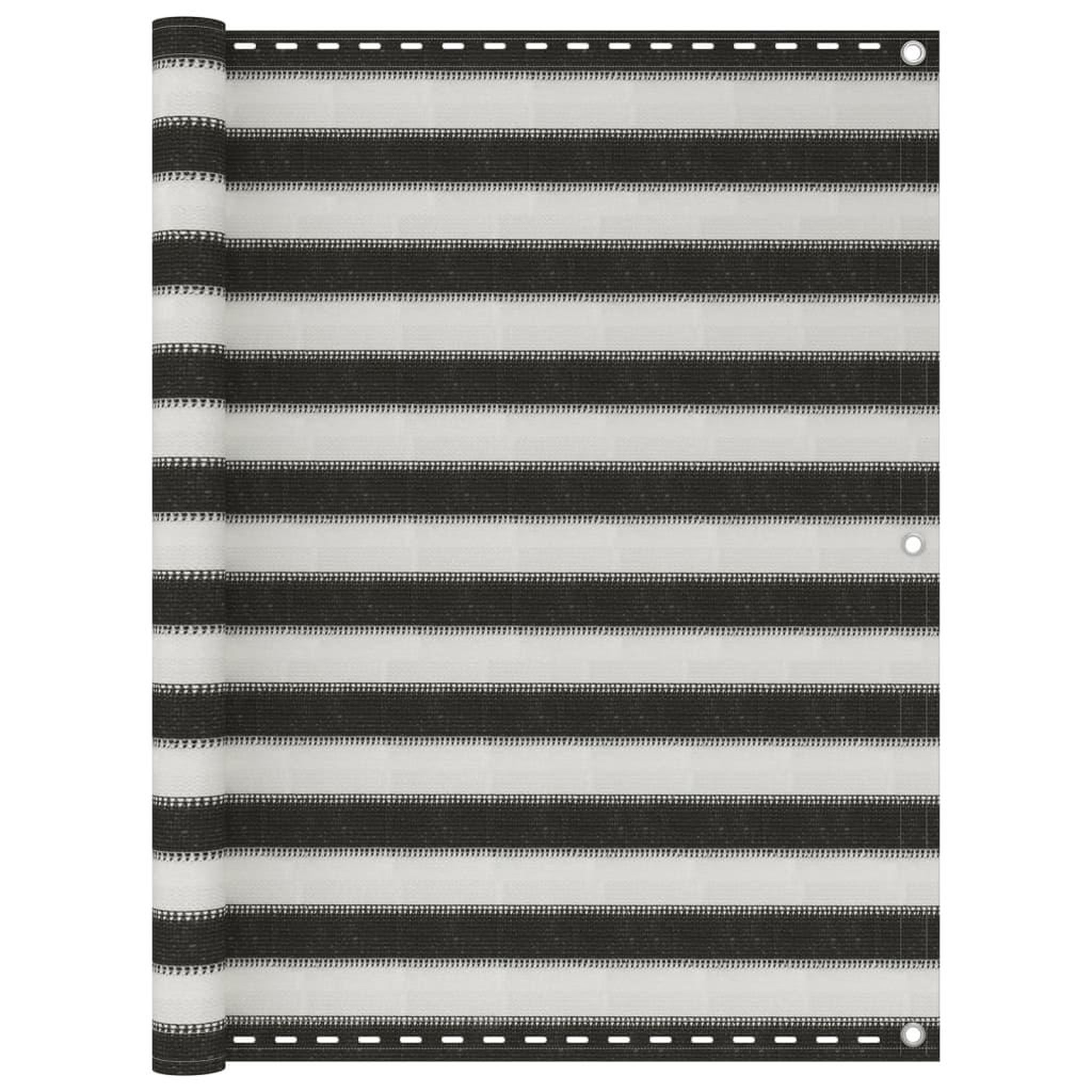 Voir la diapositive 1 : VIDAXL Ecran de balcon PEHD 120x500 cm Anthracite et blanc