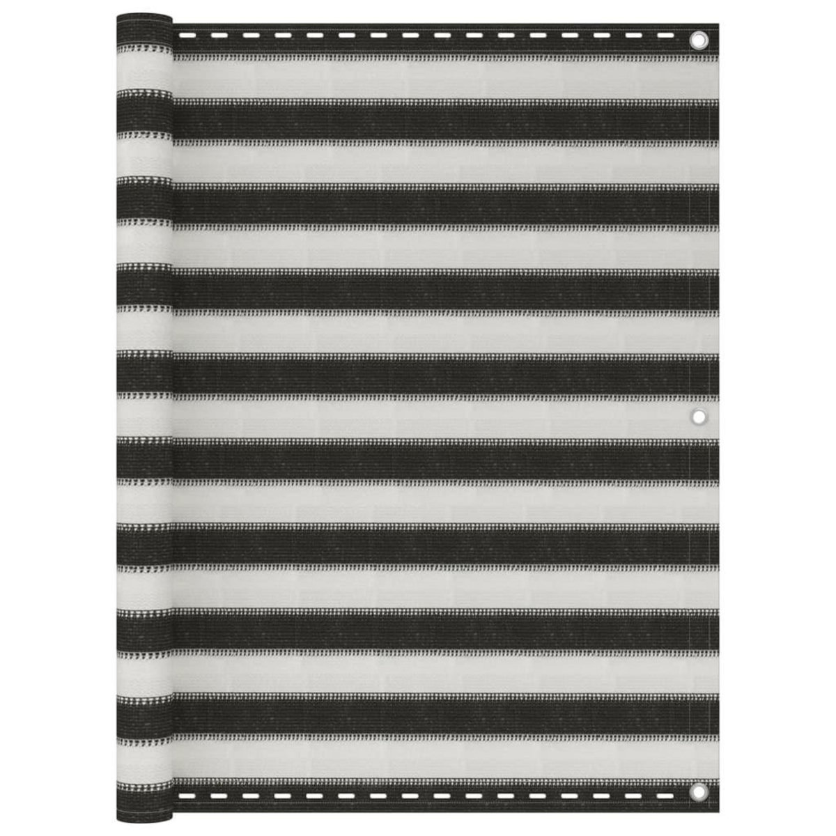 VIDAXL Ecran de balcon PEHD 120x500 cm Anthracite et blanc