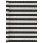 VIDAXL Ecran de balcon PEHD 120x500 cm Anthracite et blanc