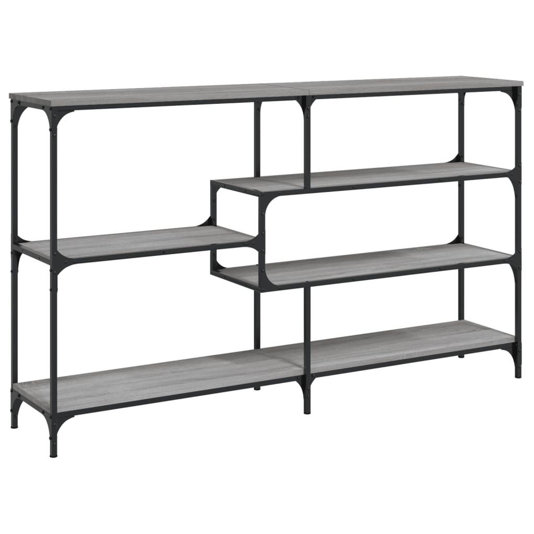 Voir la diapositive 2 : VIDAXL Table console sonoma gris 160x32x95 cm bois d'ingenierie