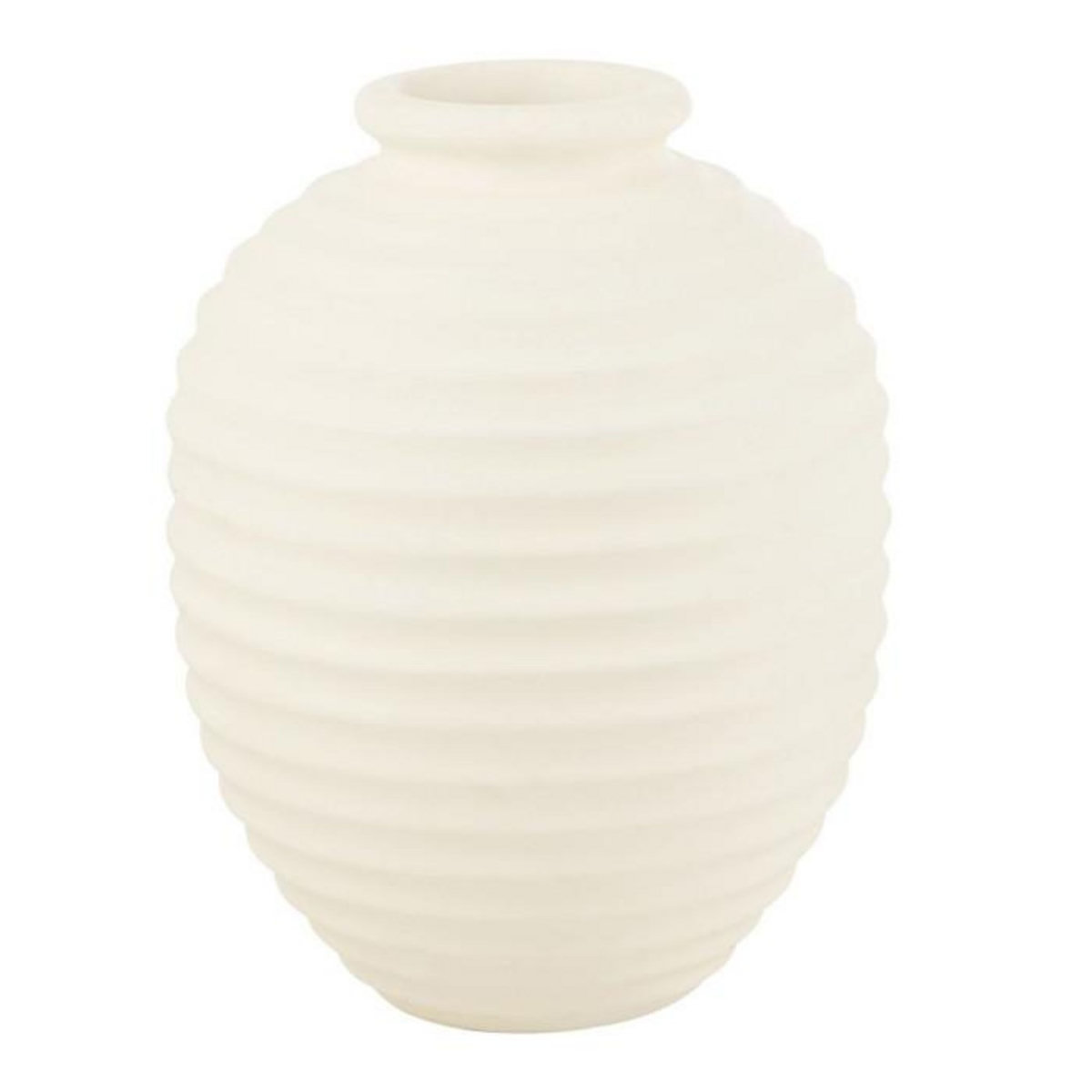 Paris Prix Cache-Pot Oval en Terre Cuite  Theron  66cm Blanc