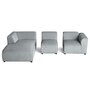 Voir la diapositive 3 : LISA DESIGN Suaro - canapé modulable d'angle gauche 4 places en tissu texturé