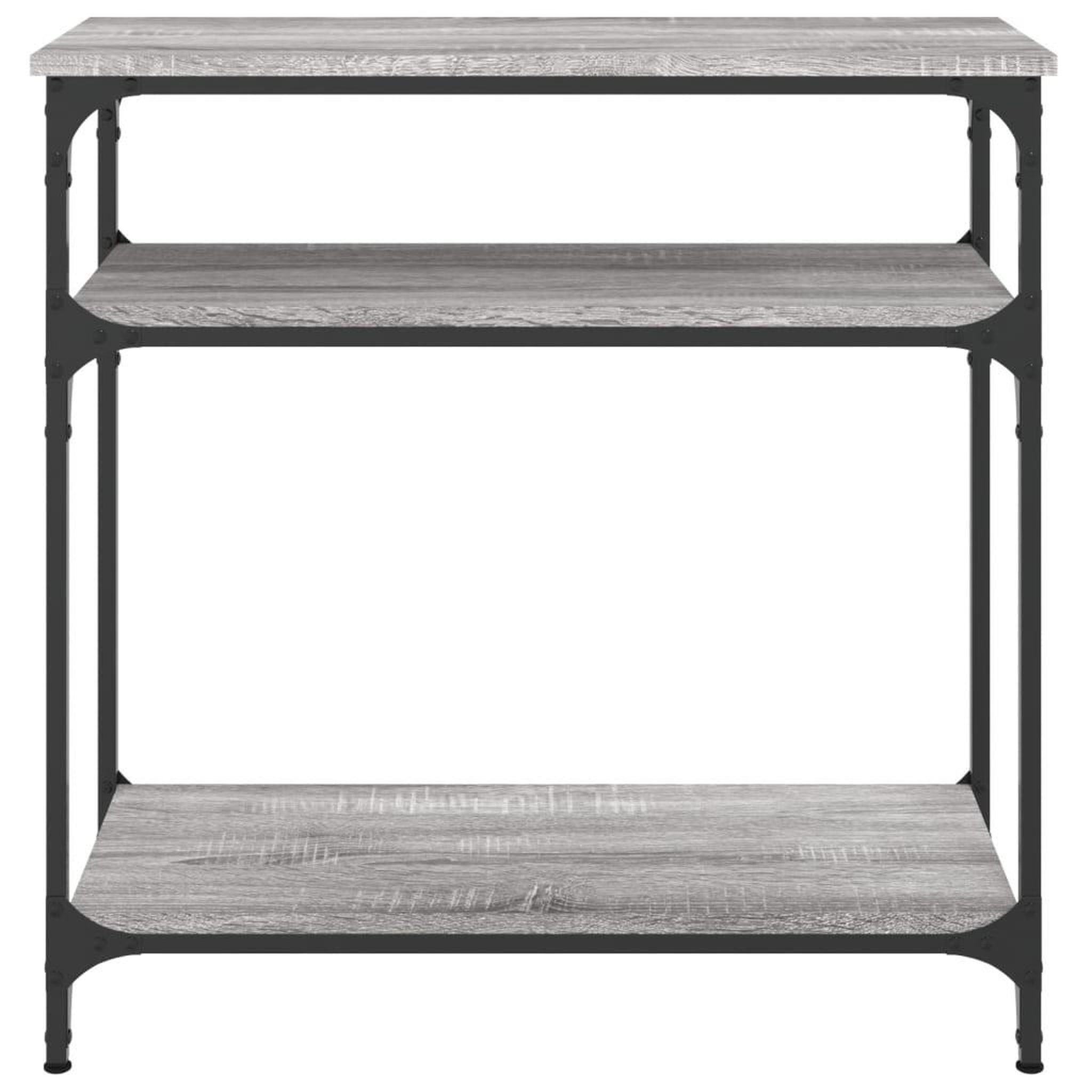 Voir la diapositive 4 : VIDAXL Table console sonoma gris 75x29x75 cm bois d'ingenierie