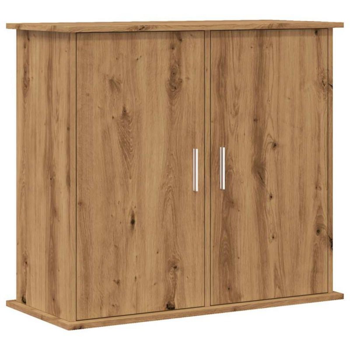 VIDAXL Support d aquarium chêne artisanal 81x36x73 cm bois ingénierie