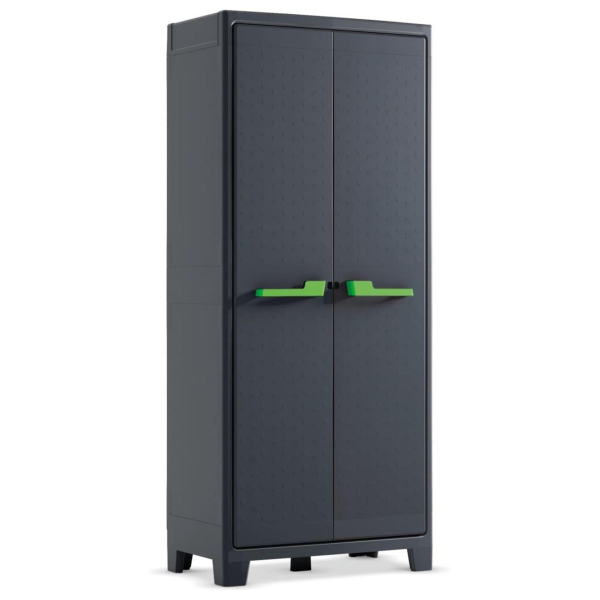 Keter Keter Armoire de rangement avec etageres Moby Gris graphite 182 cm