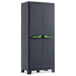Keter Keter Armoire de rangement avec etageres Moby Gris graphite 182 cm