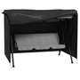 Voir la diapositive 1 : OUTSUNNY Housse de protection balancelle de jardin 3 places bâche étanche dim. 2,05L x 1,24l x 1,64H m polyester PVC haute densité noir