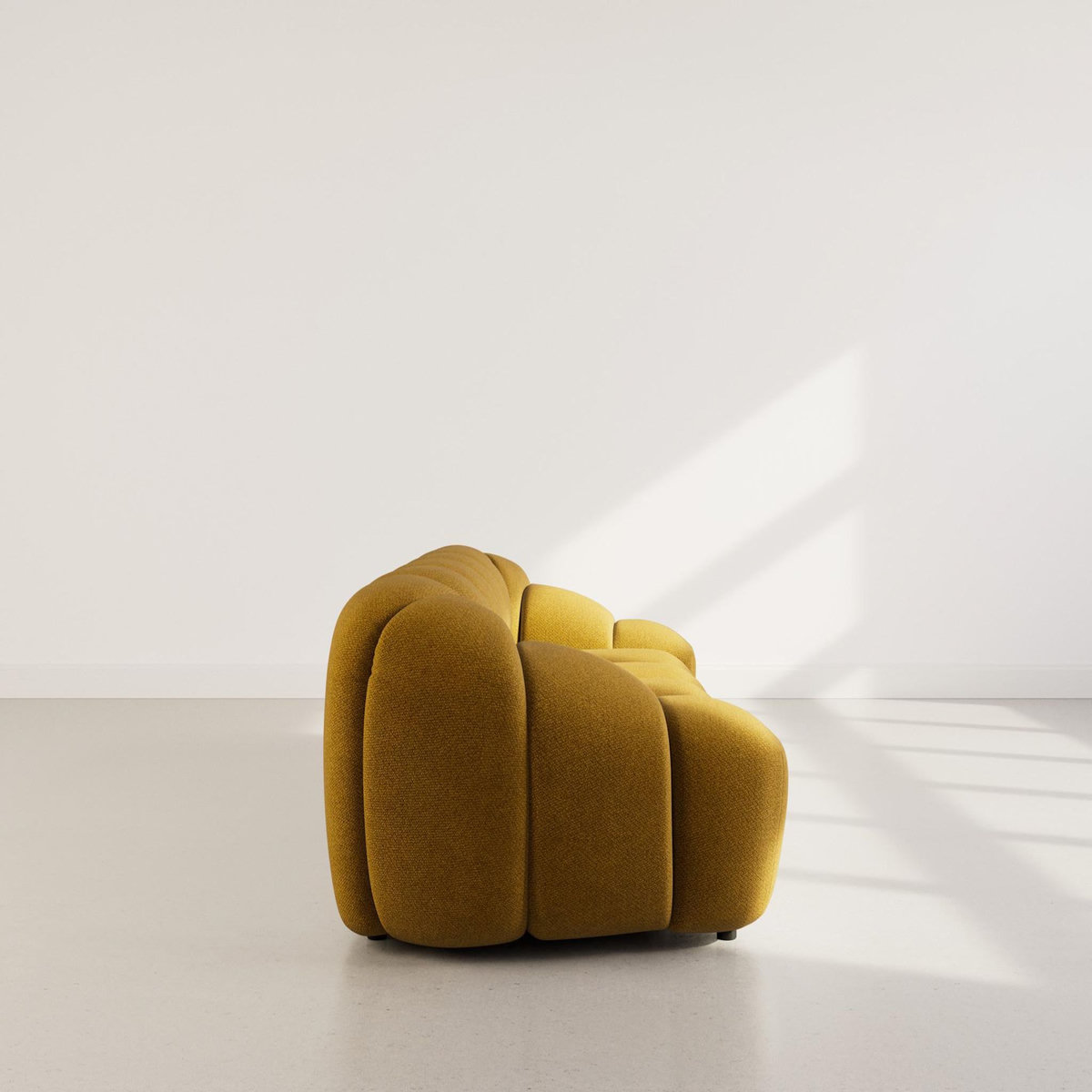 LISA DESIGN Ava - canapé 3 places en velours texturé