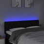 Voir la diapositive 3 : VIDAXL Tete de lit a LED Noir 144x7x78/88 cm Tissu