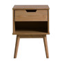Voir la diapositive 2 : VS VENTA-STOCK Table de Chevet Bali 1 tiroir, Fabriqué en Bois de pin Massif