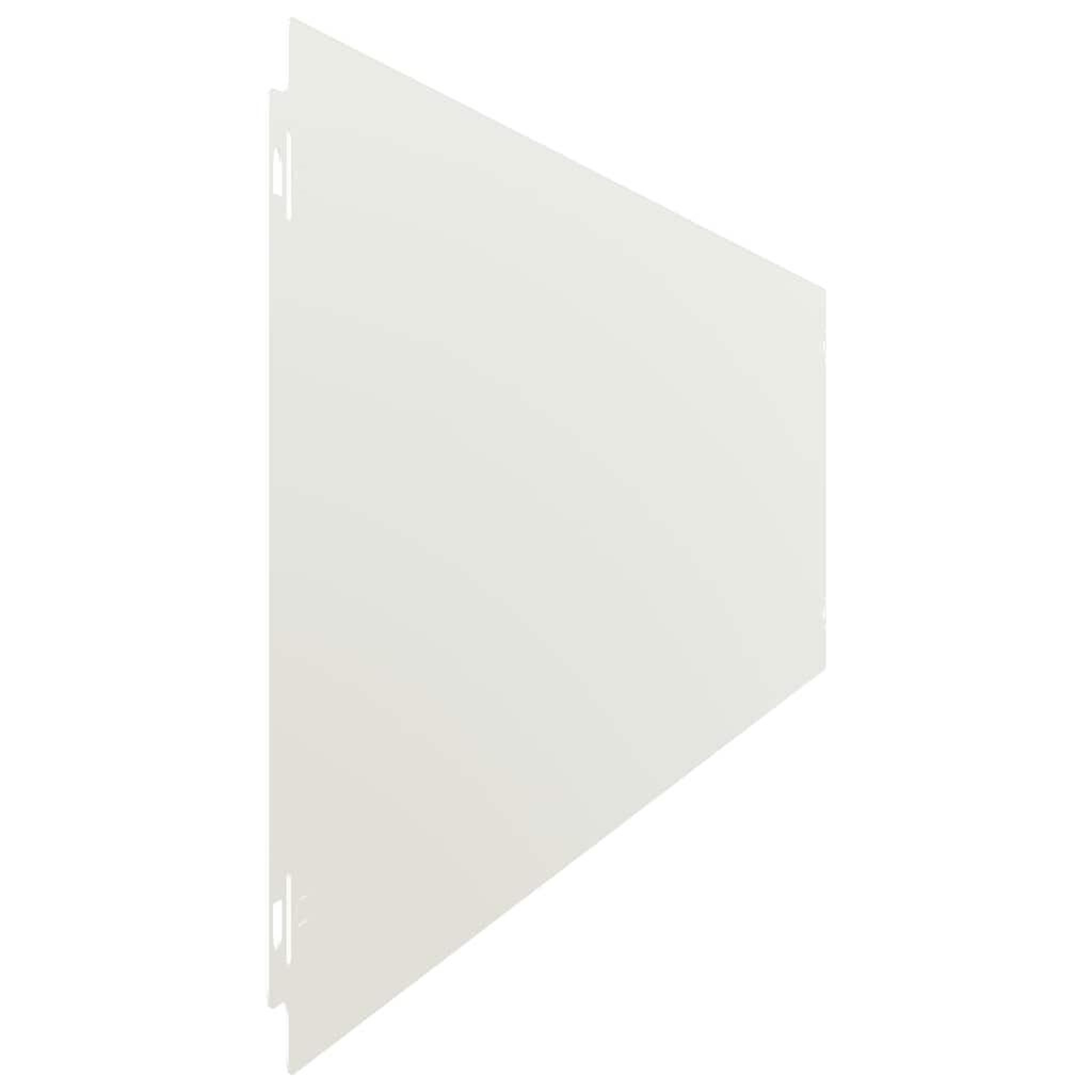 Voir la diapositive 5 : VIDAXL Bordures de pelouse 10 pcs blanc 20x103 cm acier lamine a froid