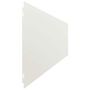 Voir la diapositive 5 : VIDAXL Bordures de pelouse 10 pcs blanc 20x103 cm acier lamine a froid