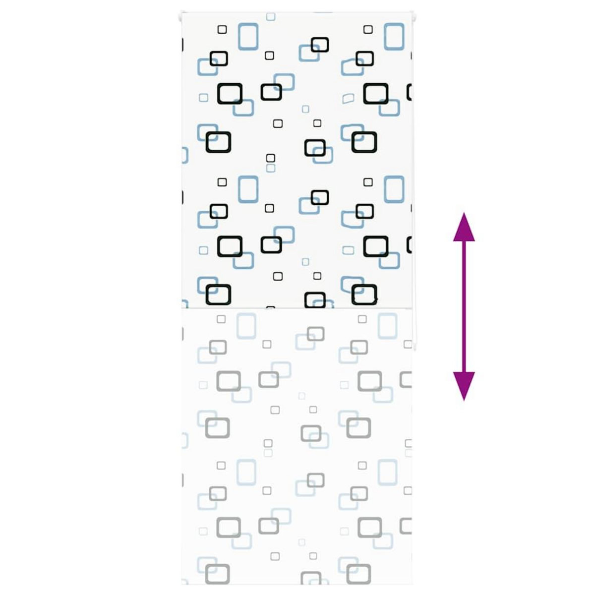 VIDAXL Store enrouleur de douche 110x240 cm largeur du tissu 106 cm