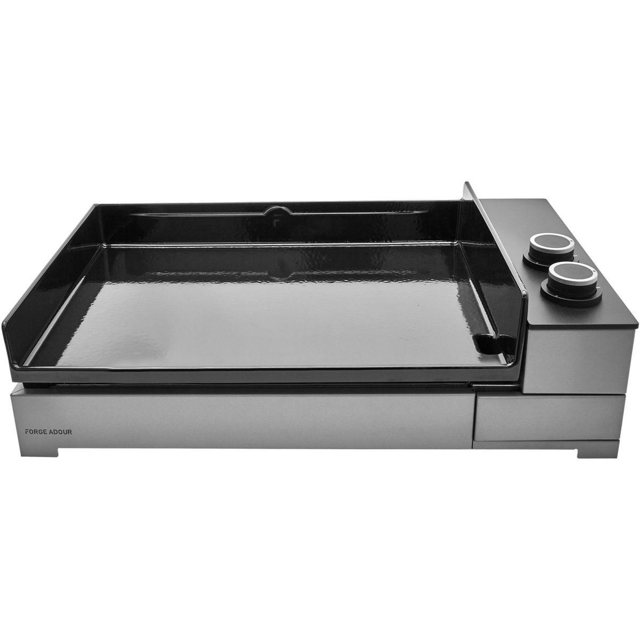 Voir la diapositive 3 : FORGE ADOUR Plancha gaz premium acier 60 ng à poser, 58.5x40.5 cm
