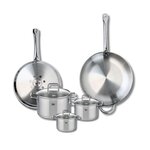 ELO Ensemble de 2 Poêles de cuisson 28 et 32 cm et 3 faitouts 12, 14 et 20 cm Elo Profi Citrin