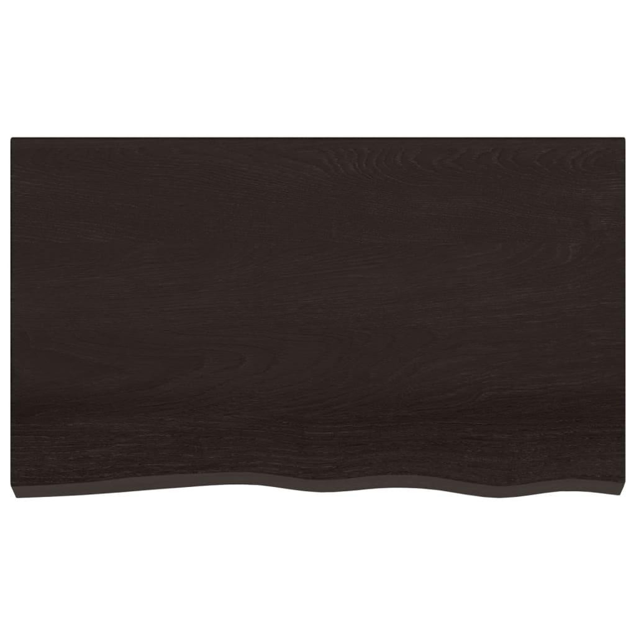 Voir la diapositive 3 : VIDAXL Dessus de table marron fonce bois chene massif traite