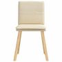 Voir la diapositive 4 : VIDAXL Chaises a manger lot de 2 creme tissu