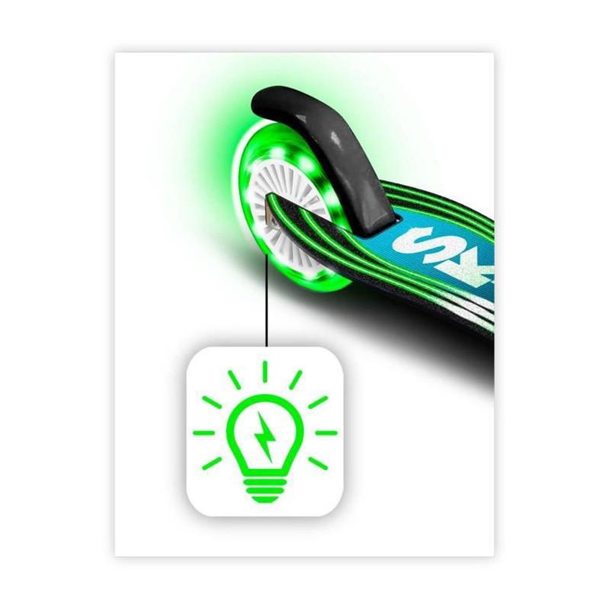Voir la diapositive 4 : STAMP STAMP Trottinette pliable SKIDS CONTROL roues lumineuses
