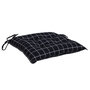 Voir la diapositive 5 : VIDAXL Coussins de chaise lot de 6 carreaux noir 40x40x7 cm tissu