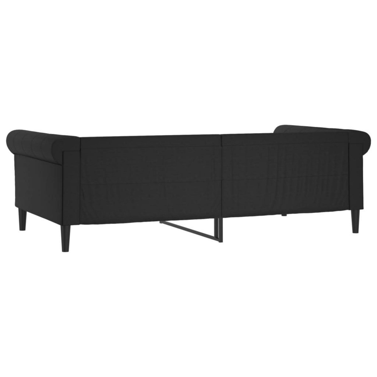 VIDAXL Lit de jour sans matelas noir 100x200 cm similicuir